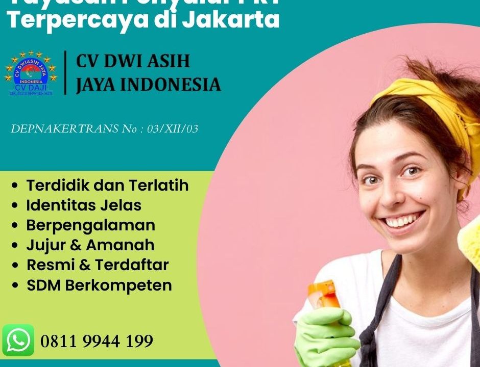 Yayasan Penyalur PRT Terpercaya Jakarta Barat