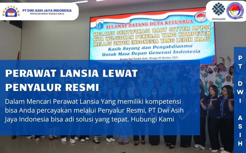 Perawat Lansia Lewat Penyalur Resmi